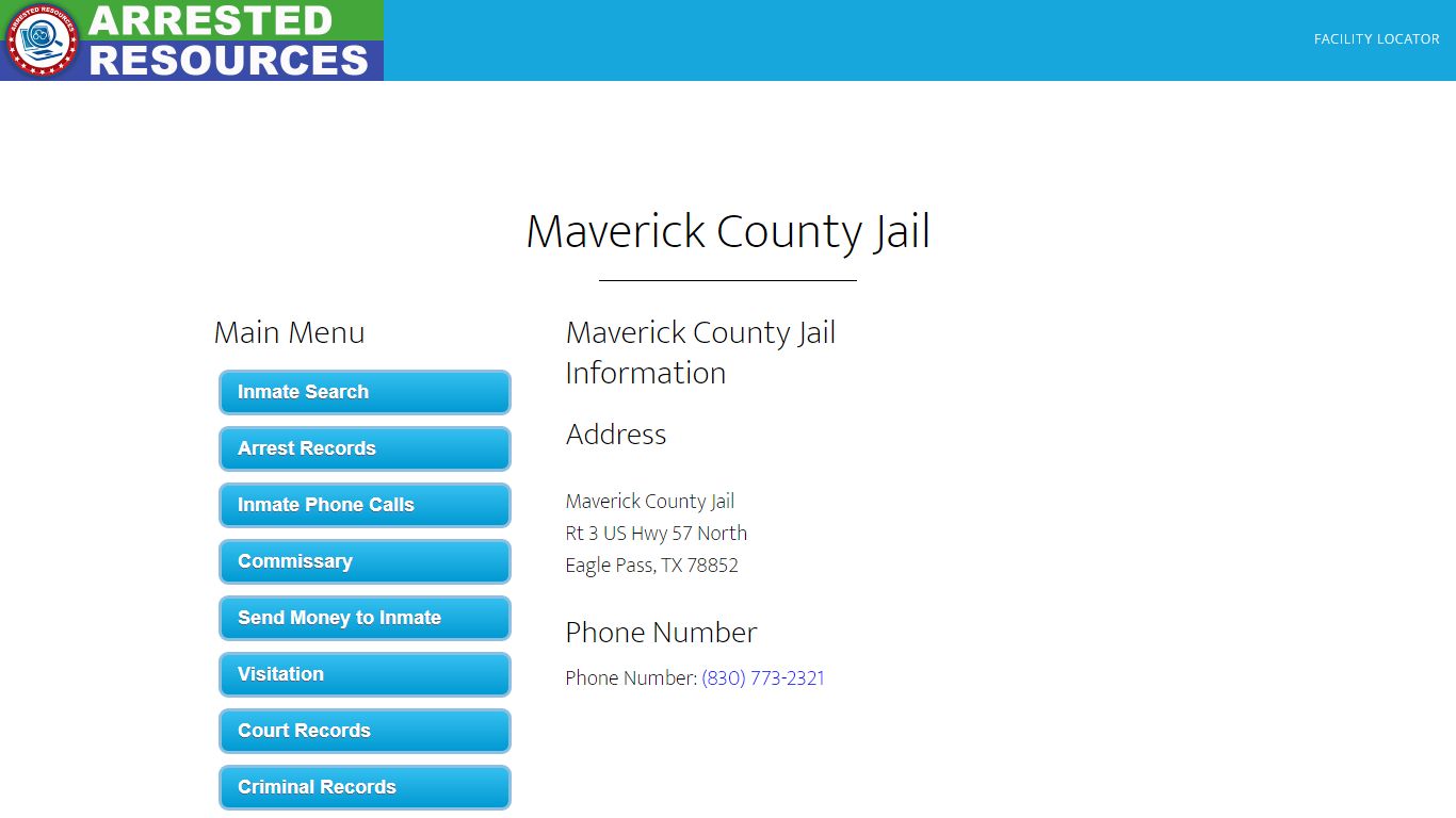 Maverick County Jail - Inmate Search - Eagle Pass, TX - Arrested Resources